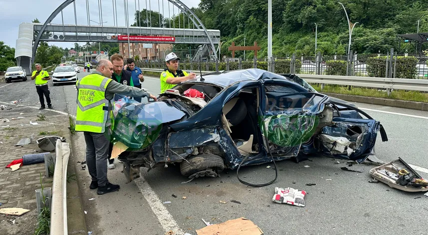 Rize’de bayram sabahı feci kaza: 2’si ağır, 5 yaralı