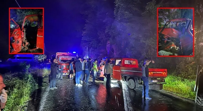 Rize'de iki kamyonetin çarpıştığı kazada 4 kişi yaralandı