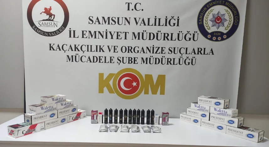 Samsun'da kaçakçılık operasyonunda 2 şüpheli yakalandı