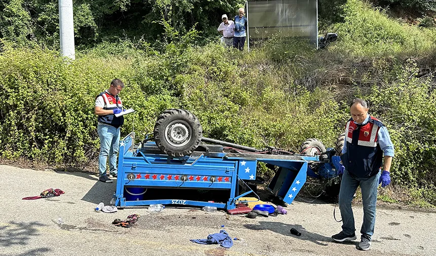 Devrilen tarım aracındaki 1 kişi öldü, 3 kişi yaralandı