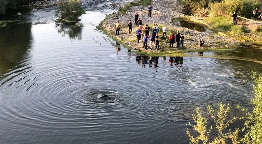 Samsun'da dereye giren kişi boğuldu