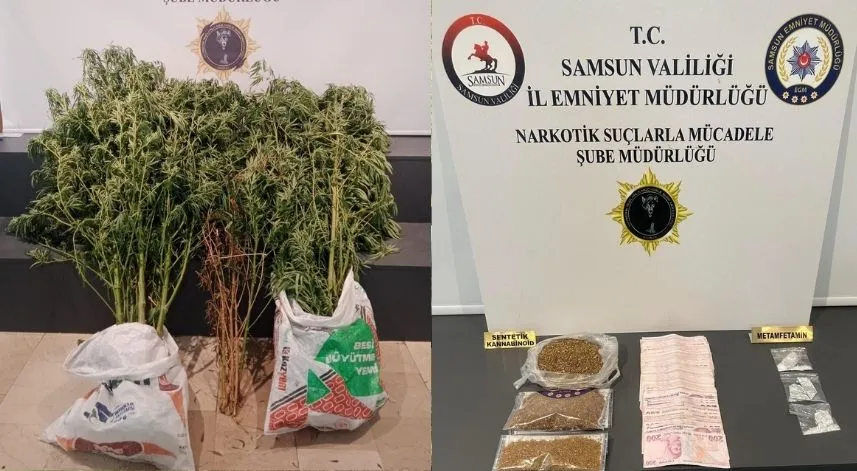 Samsun'da narkotik denetimlerinde 17 şüpheli yakalandı