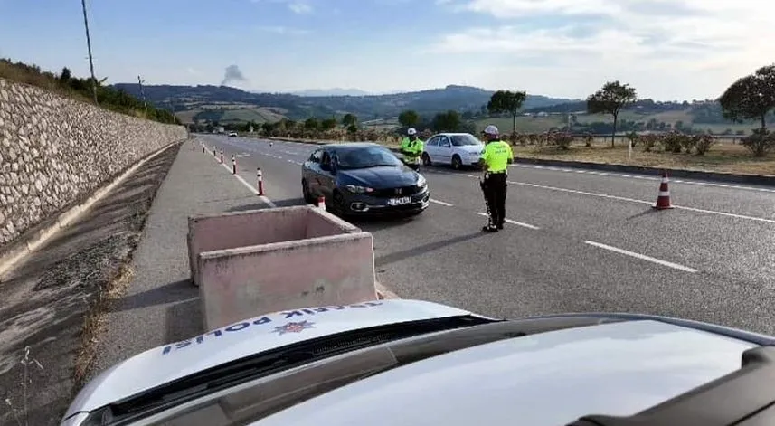 Sinop'ta yedi ayda 13 bin 793 sürücüye işlem yapıldı