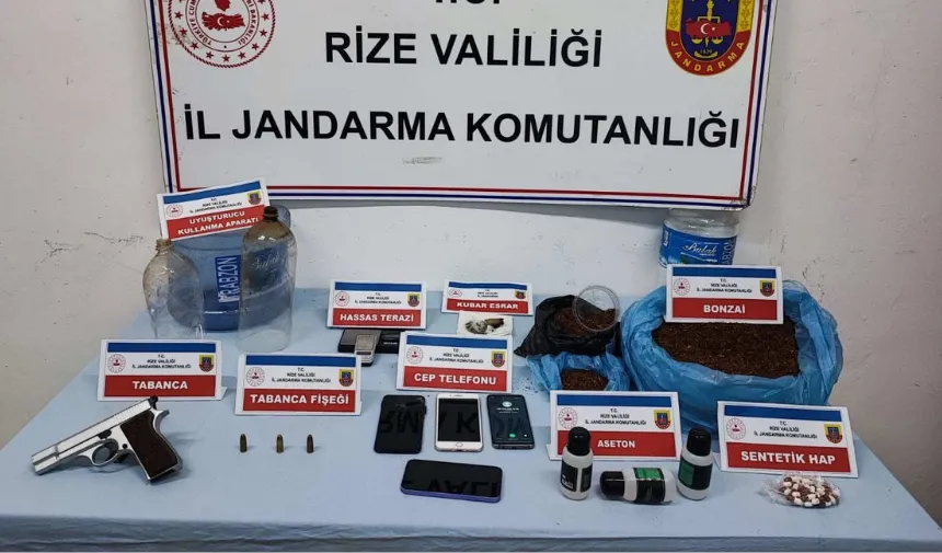 Rize'deki uyuşturucu operasyonunda 2 kişi tutuklandı