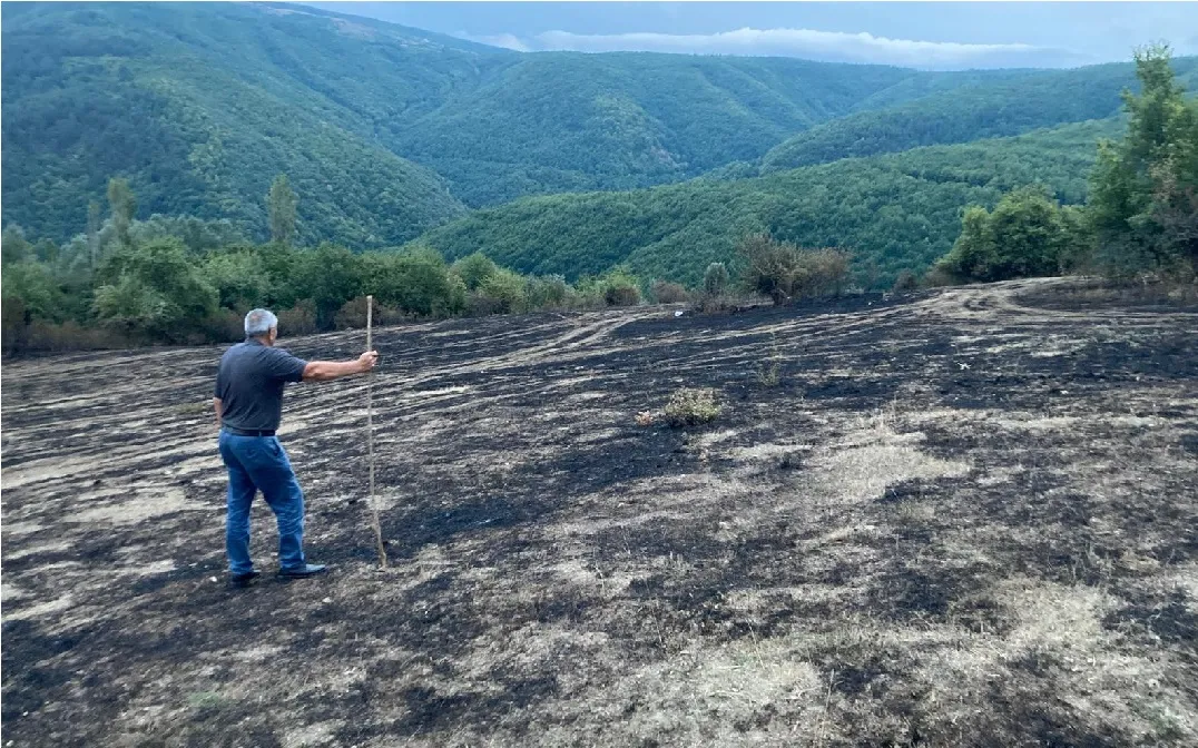 Karabük'te çıkan anız yangını söndürüldü