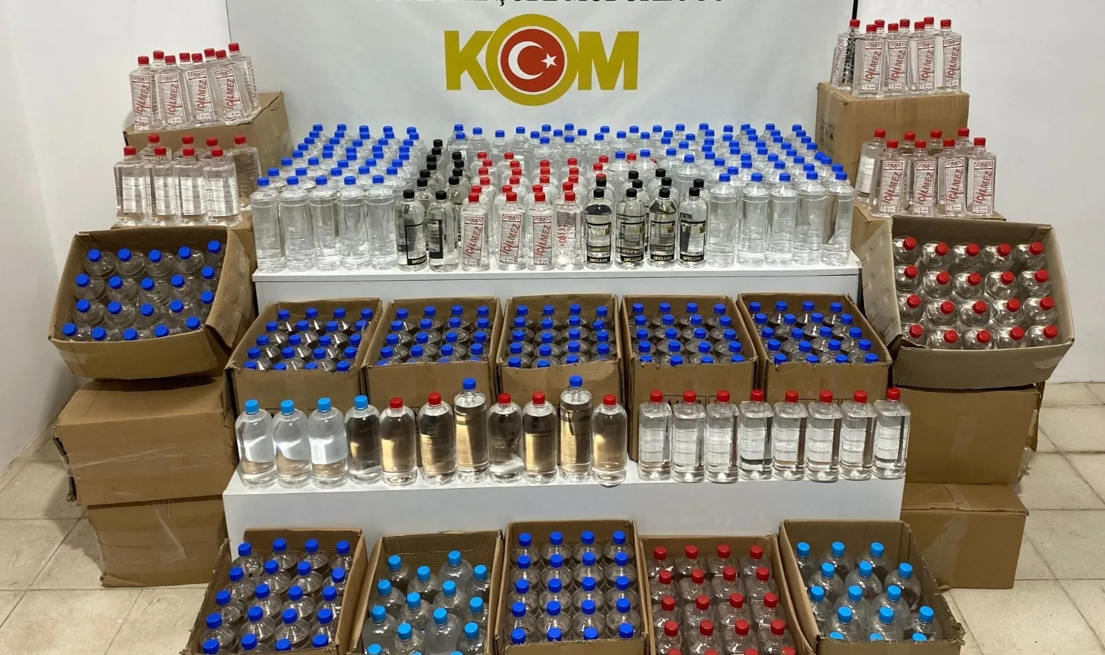 Samsun'da 774 litre etil alkol ele geçirildi