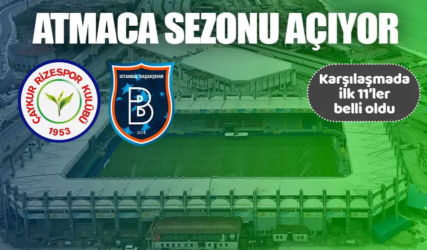 Çaykur Rizespor'un ilk 11'i belli oldu