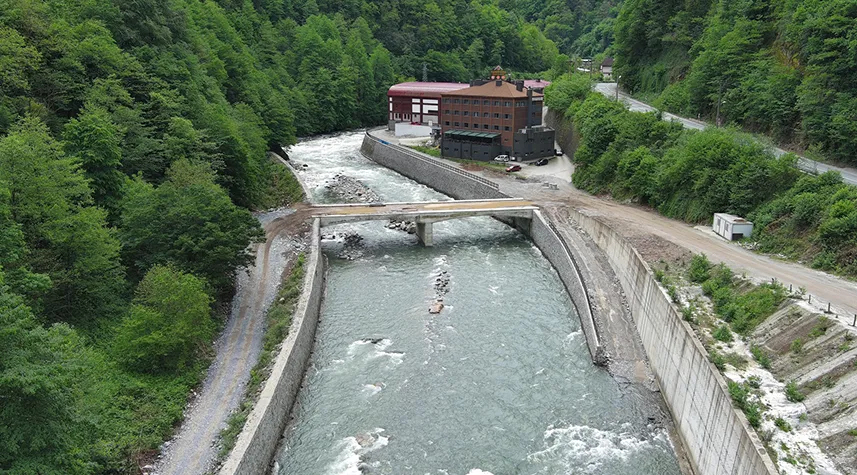 Rize'de 17 bin 70 dekar arazide taşkın riski azaltıldı