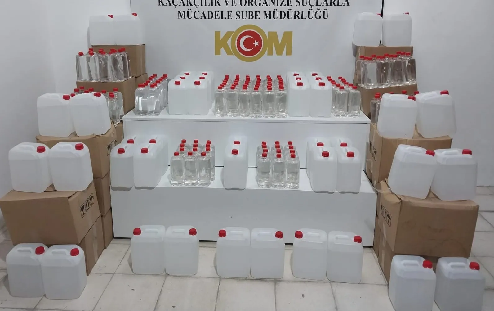 1000 litre etil alkol ele geçirildi