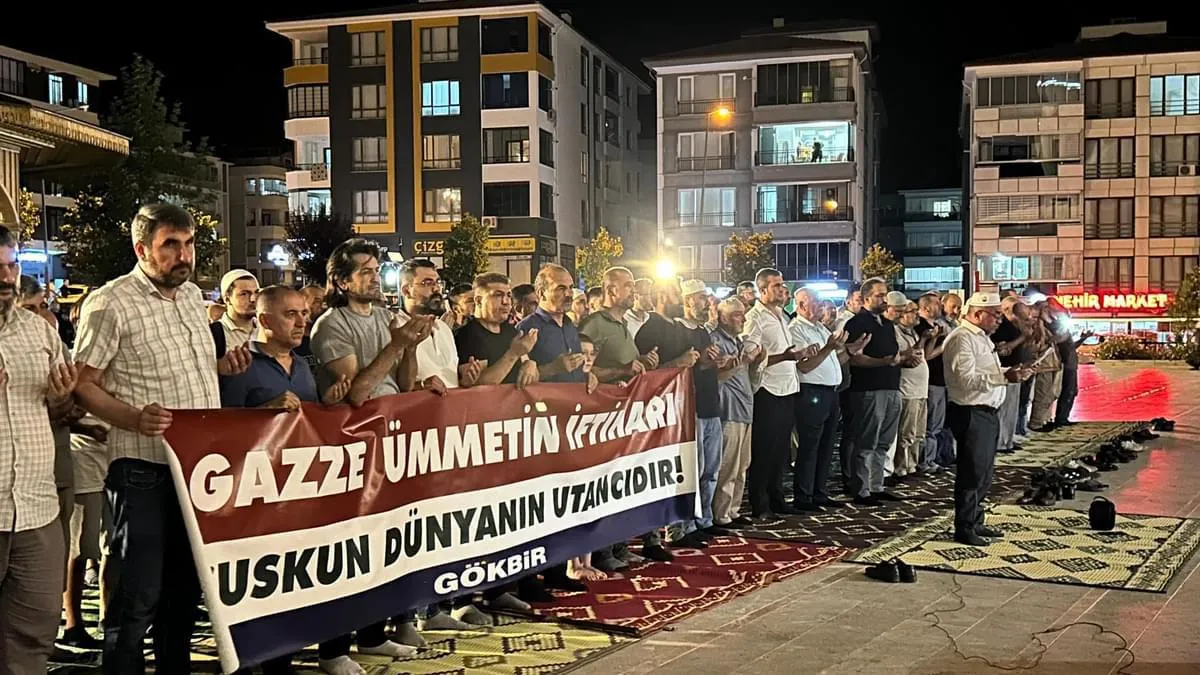 Amasya'da Gazze'de hayatını kaybedenler için dua programı düzenlendi