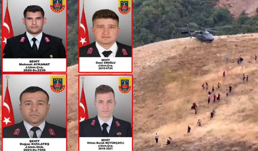 Tunceli Ovacık'ta askeri araç kaza yaptı! 4 asker şehit, 1 asker yaralı