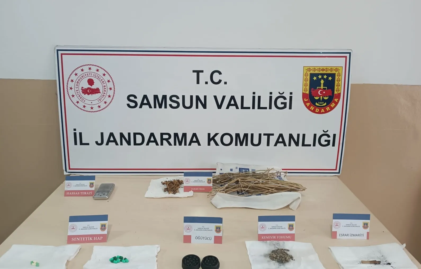 Samsun'da tost makinesine gizlenmiş uyuşturucu bulundu