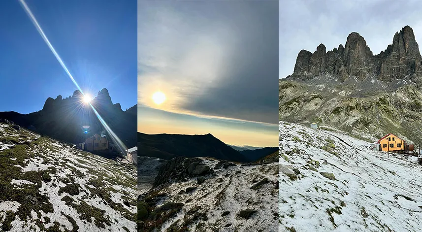 Rize’nin Çamlıhemşin yaylalarına eylül karı yağdı