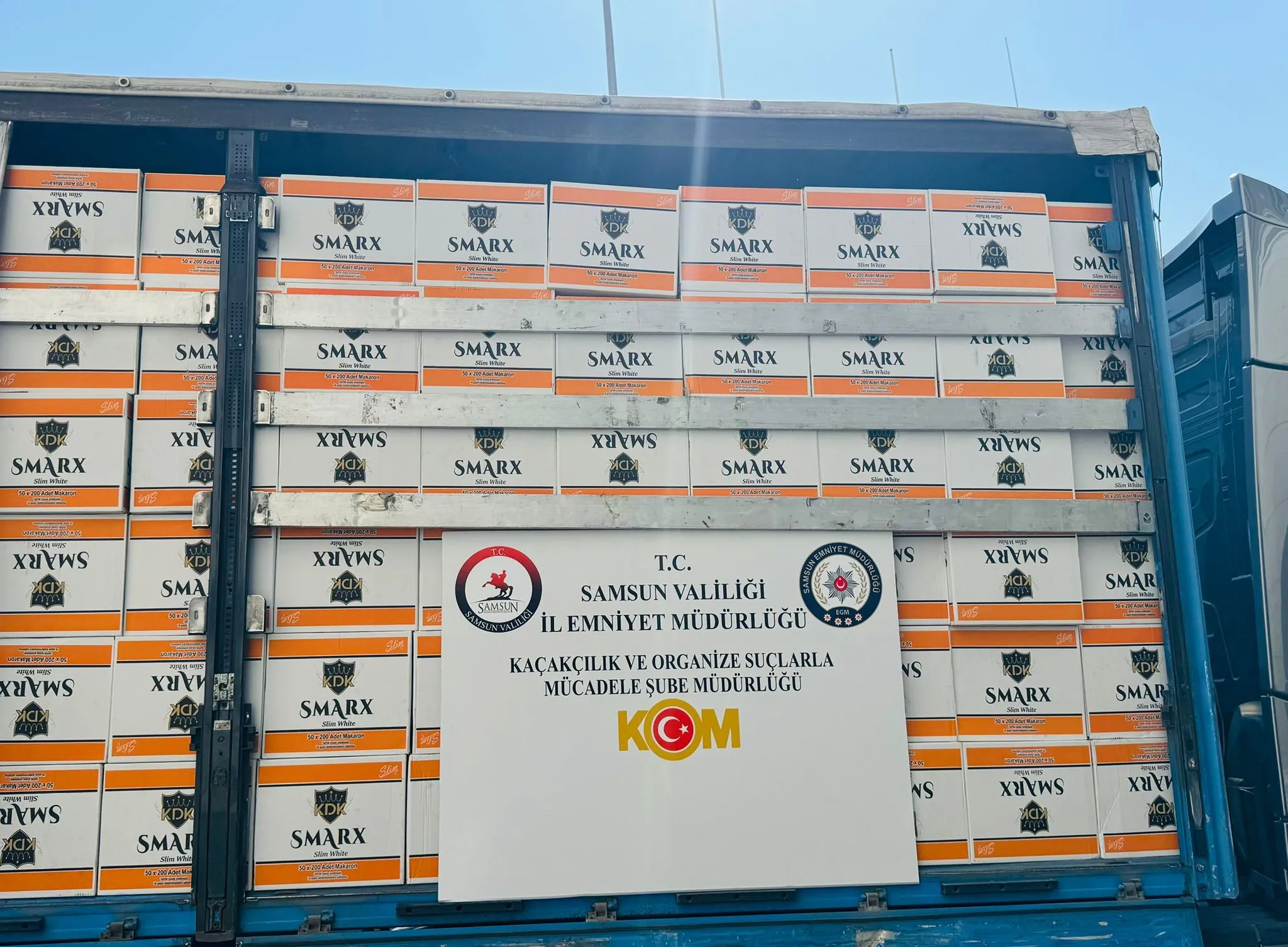 Samsun'da 5 milyon 730 bin makaron ele geçirildi