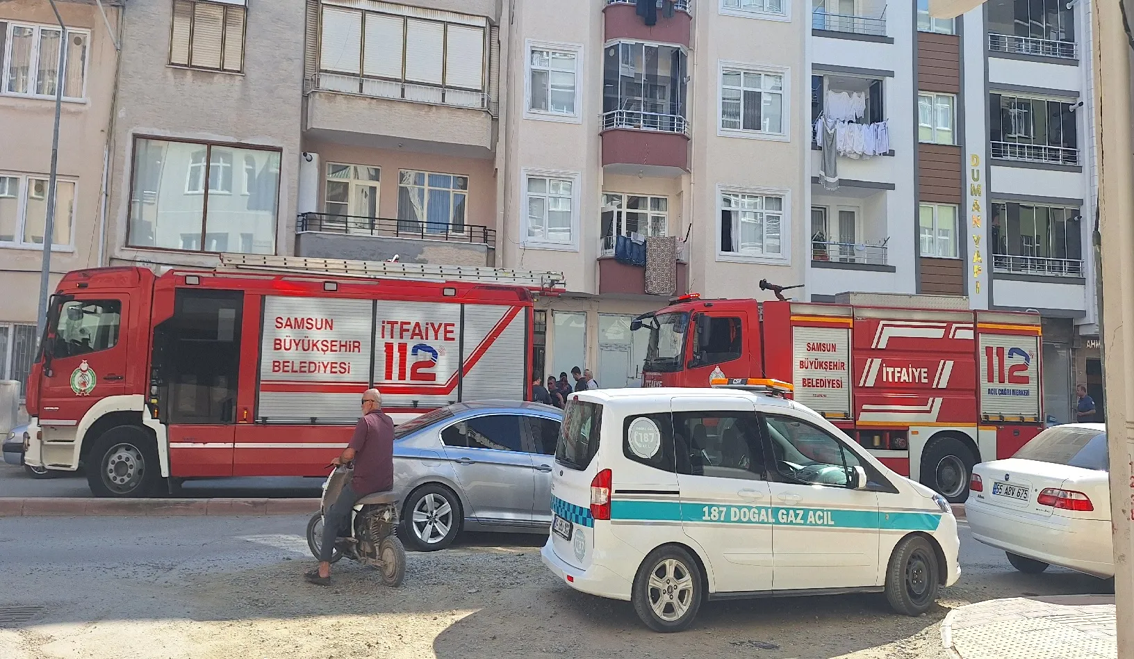 Samsun'da evde çıkan yangın hasara yol açtı