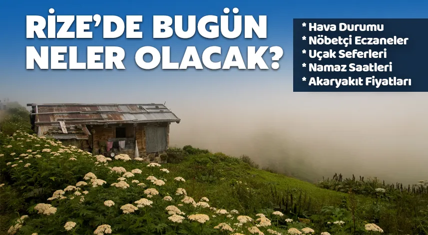 Rize'de bugün: 15 Ekim 2024 Salı