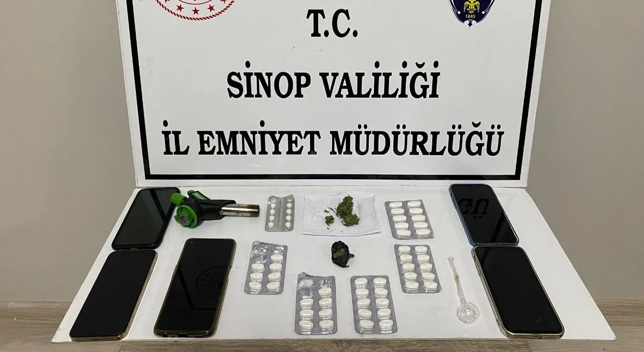 Sinop'ta uyuşturucu operasyonunda 5 kişi yakalandı