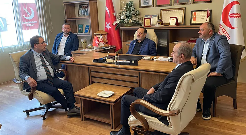 CHP Rize İl Teşkilatı, Yeniden Refah Partisi'ni ziyaret etti