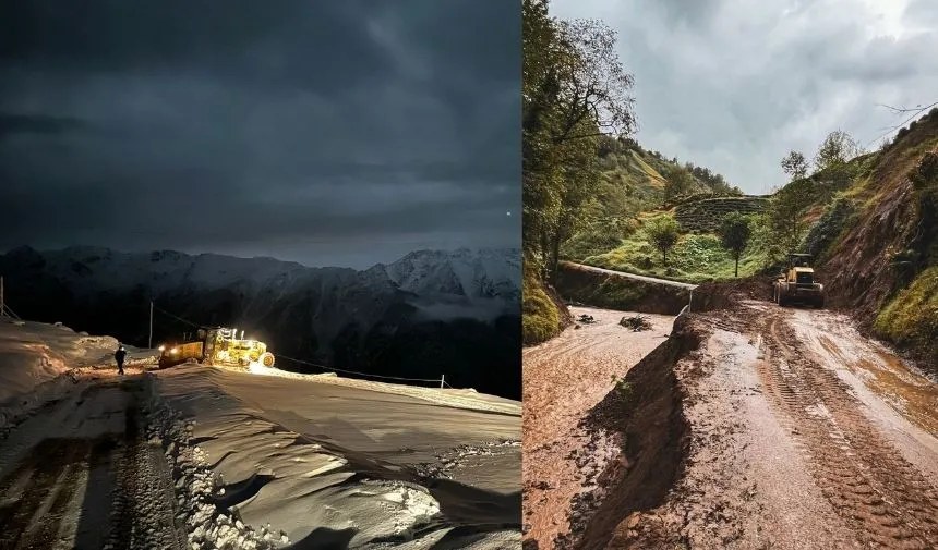 Doğu Karadeniz'de kuvvetli sağanak ve yoğun kar yağışları bekleniyor!