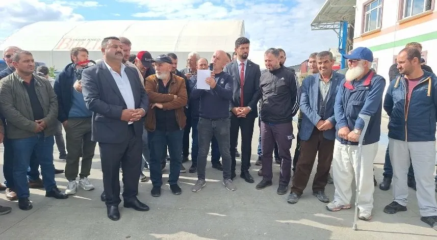 Samsun’da çeltik üreticileri fiyatların düşürülmesini protesto etti