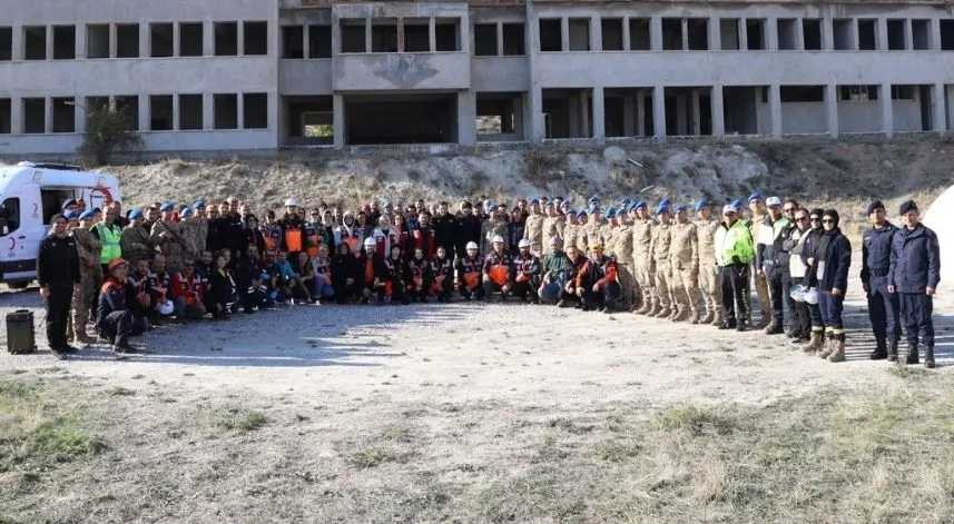 Çorum'da Türkiye Afet Müdahale Planı kapsamında tatbikat yapıldı