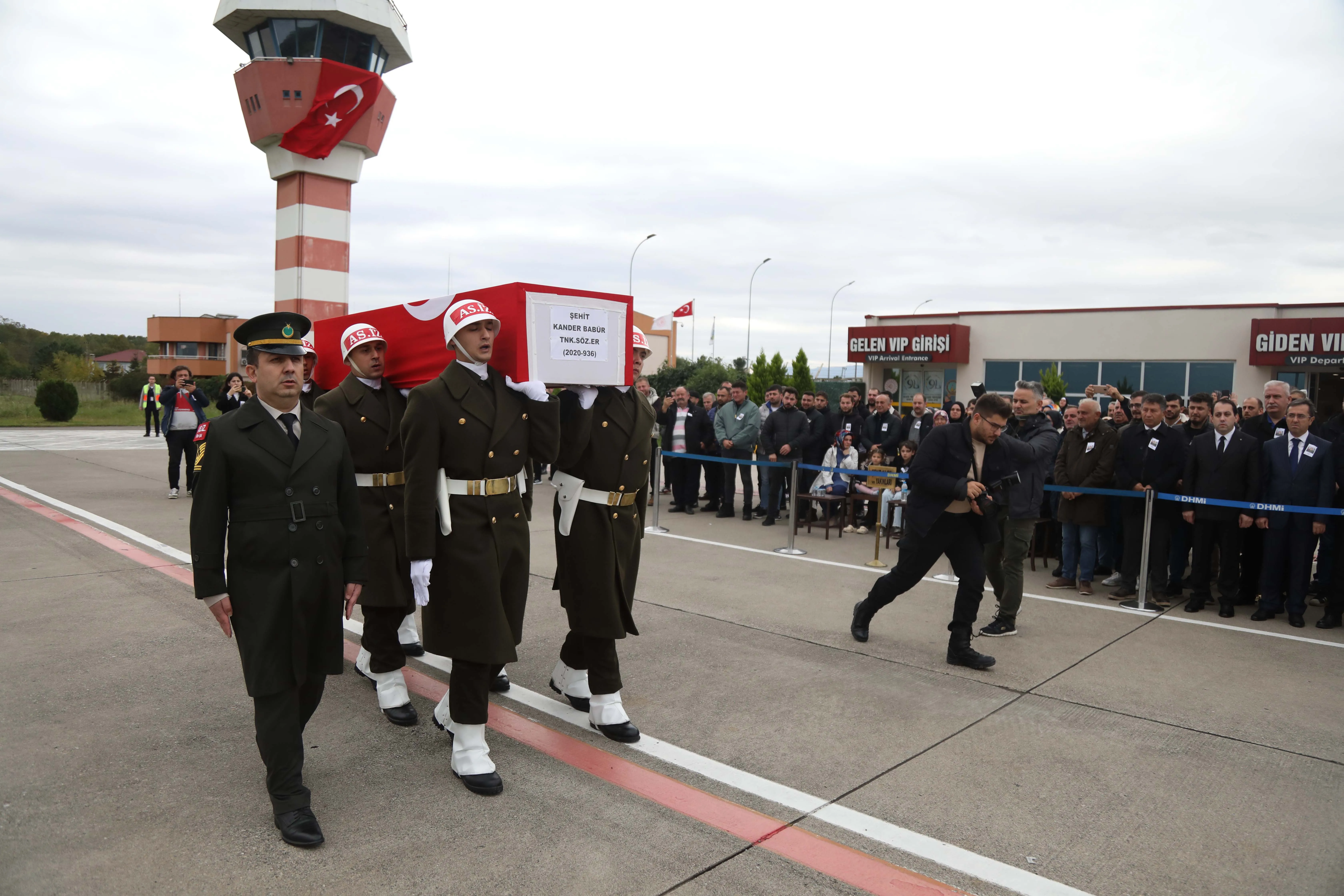 Pençe-Kaplan Operasyonu bölgesinde şehit olan askerin naaşı Samsun'a getirildi