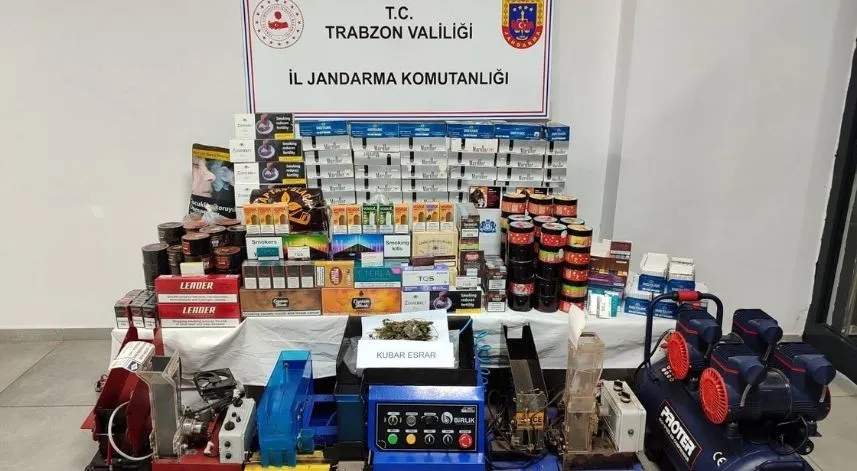 Trabzon'da kaçakçılık operasyonunda 1 şüpheli hakkında işlem yapıldı