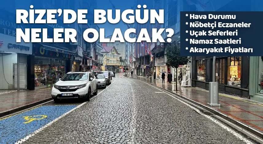 Rize'de bugün: 05 Kasım 2024 Salı