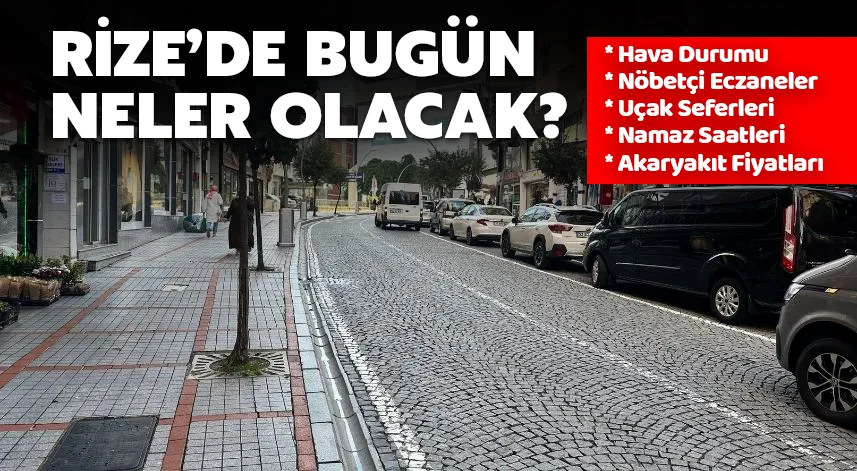 Rize'de bugün: 06 Kasım 2024 Çarşamba