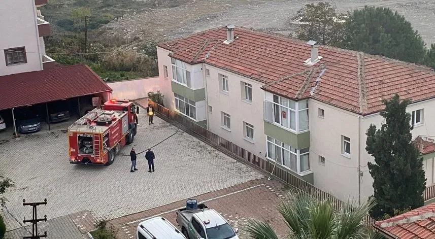 Sinop'ta orman işletme lojmanında çıkan yangın söndürüldü