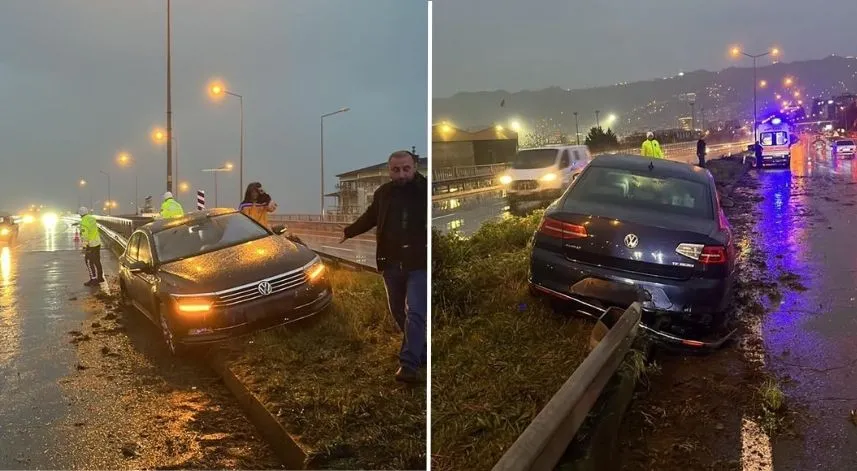 Rize’de trafik kazası: 1 yaralı