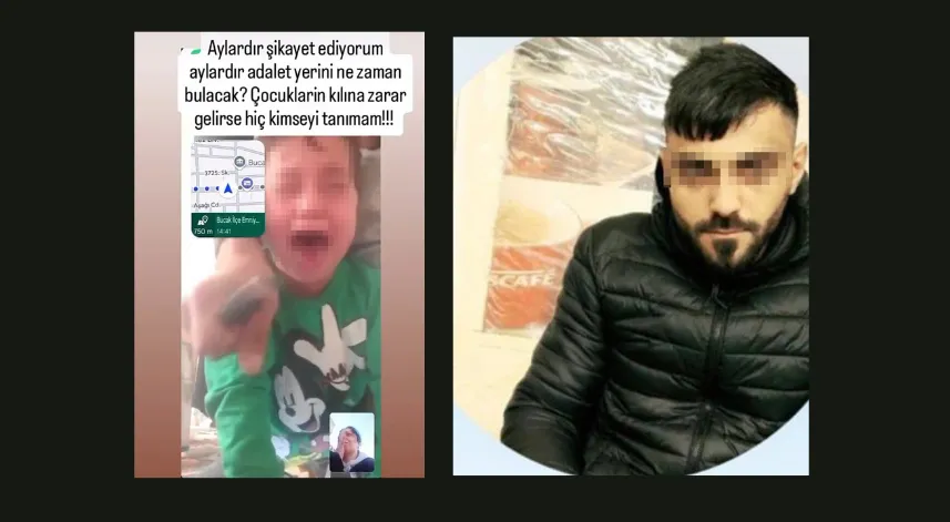 Çocuğunun boynuna bıçak dayayan cani baba tutuklandı