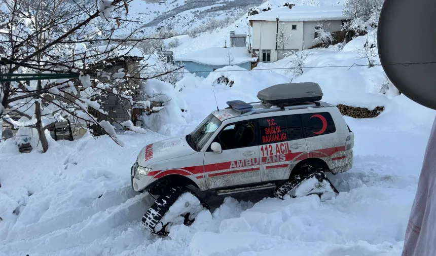 Sağlık ekipleri yaşlı hastanın imdadına Hızır gibi yetişti