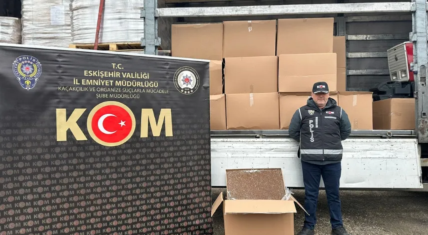 1 Milyon 125 bin adet doldurulmuş makaron ele geçirildi