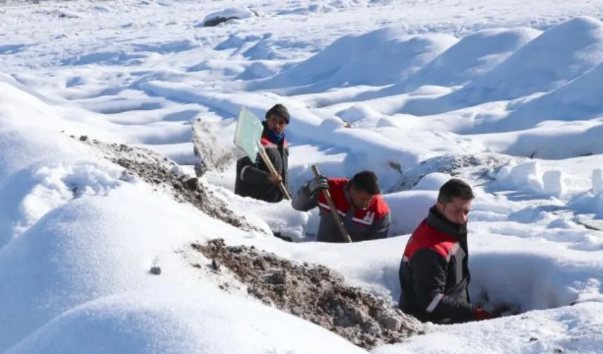 Erzurum'da 500 kışlık mezar hazır