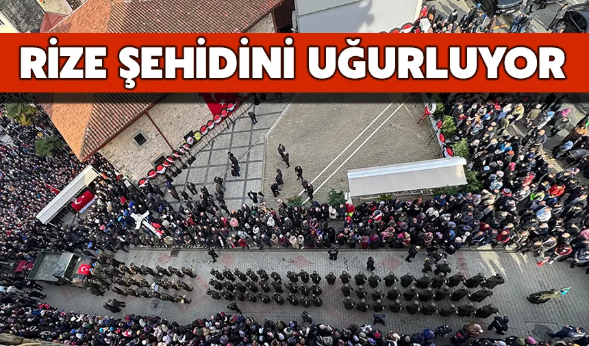 Rize Şehidini Uğurluyor