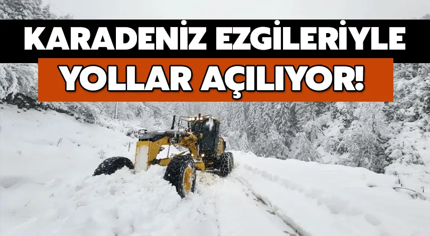 İl Özel İdaresi'nden Karadeniz Müziği Eşliğinde Yol Açma Operasyonu