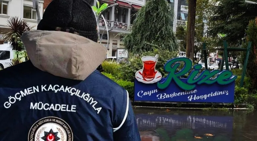 Rize'de 45 kaçak göçmen yakalandı