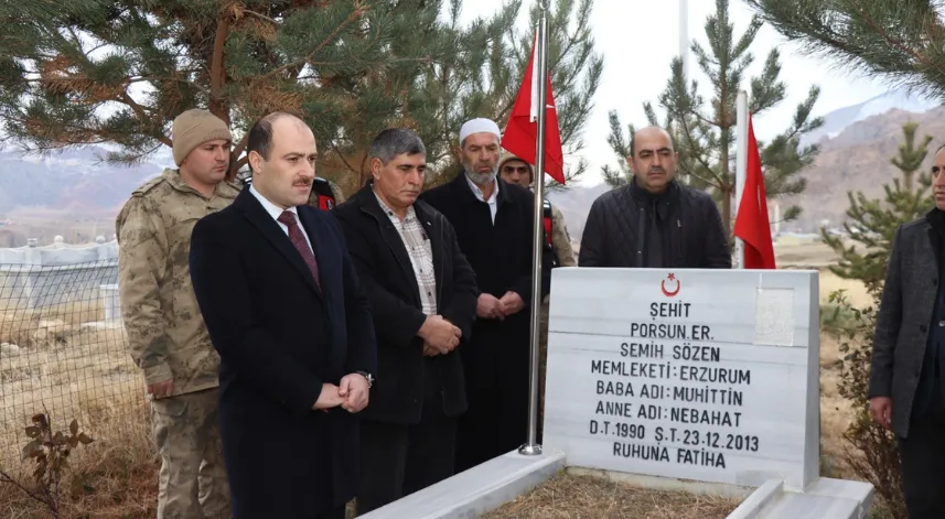 Şehit Semih Sözen mezarı başında anıldı