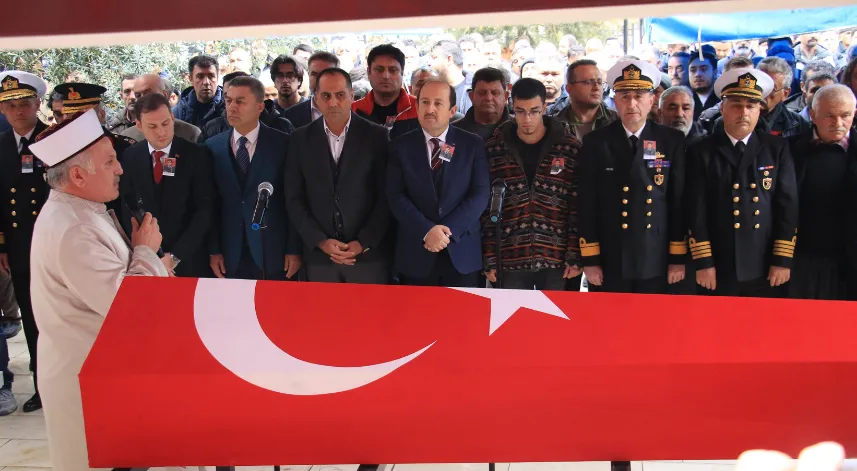 Helikopter Kazasında Hayatını Kaybeden Bayram Çiçek, Törenle Uğurlandı