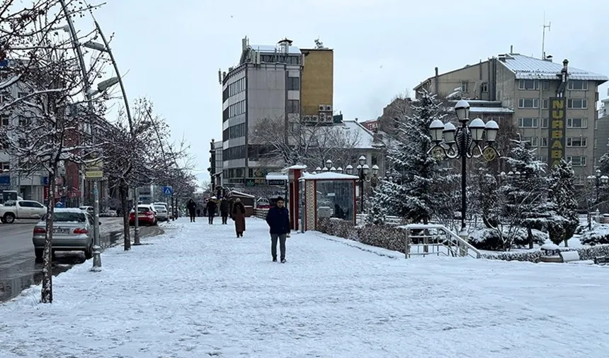 Doğu Anadolu'da 5 ilde kar yağışı kentleri yeniden beyaza bürüdü