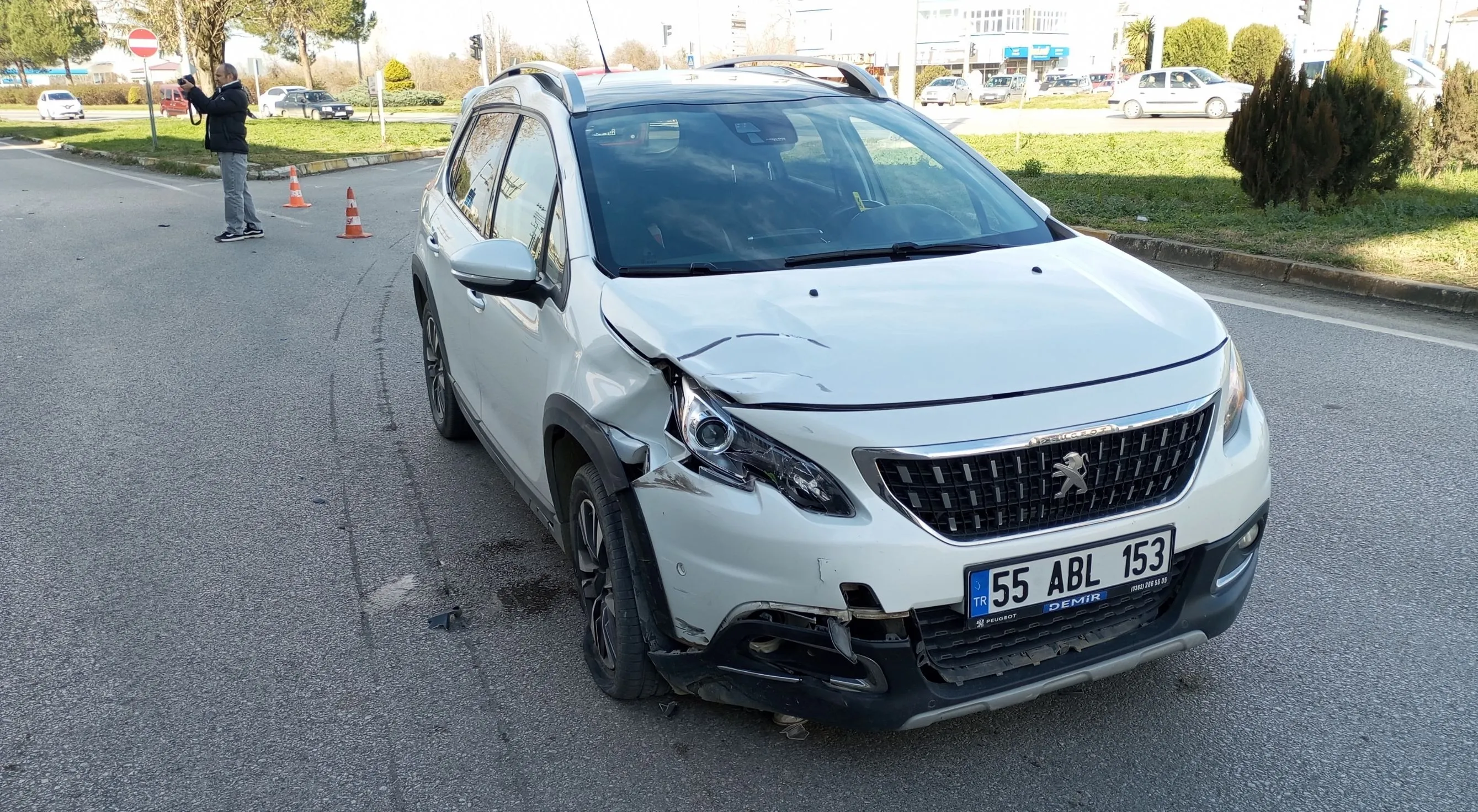 Samsun'da otomobilin çarptığı motosikletin sürücüsü hayatını kaybetti