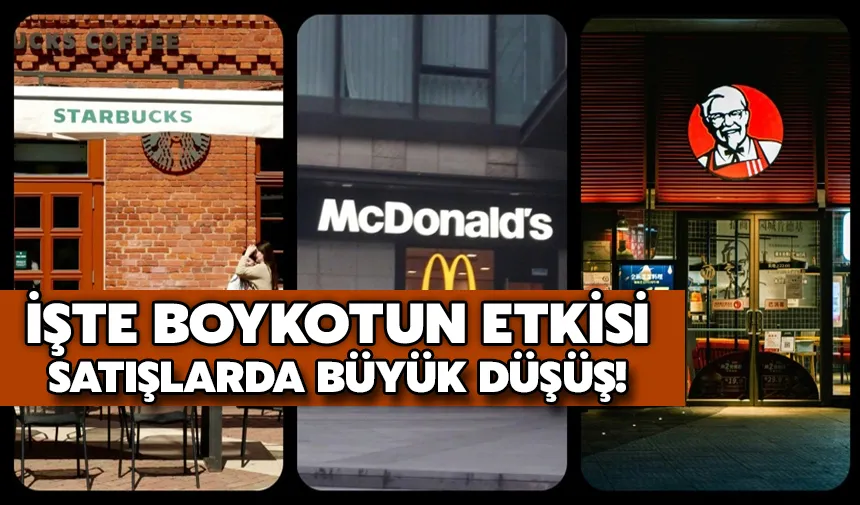 İşte Boykotun Etkisi; Satışlarda Büyük Düşüş!