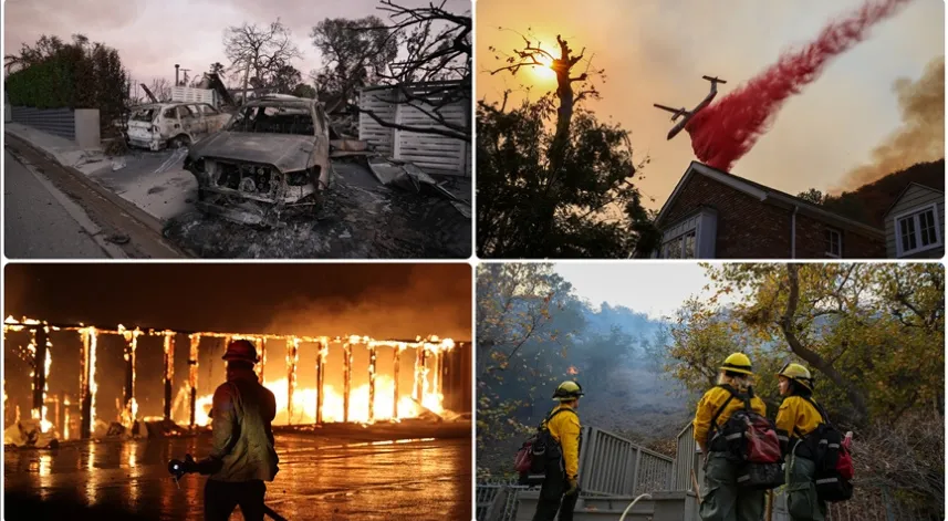 Los Angeles'ta yerleşim alanları yeniden yangın tehlikesi altında