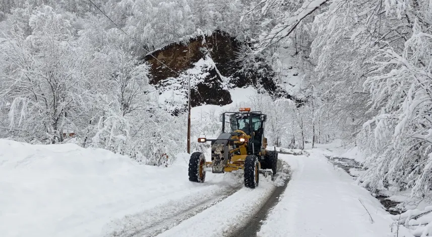 Karadeniz'de kar nedeniyle 977 yerleşim yerine ulaşım sağlanamıyor