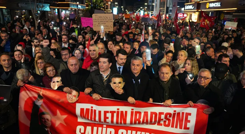 Trabzon'da İmamoğlu'na destek için 'Adalet Yürüyüşü'