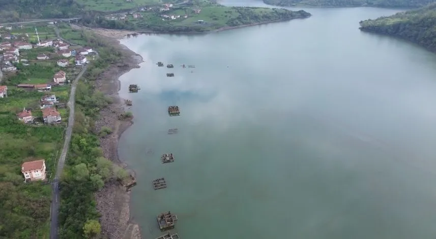 Zonguldak'taki Kızılcapınar Barajı'nda su seviyesi yağışlarla yükseldi