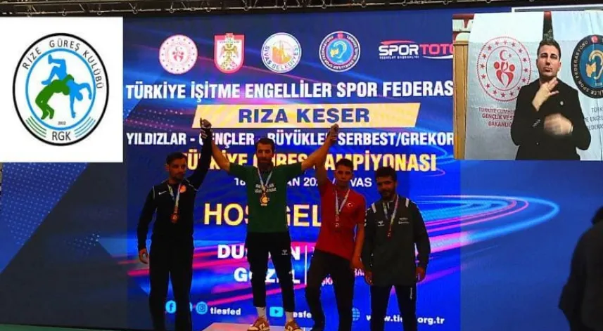 Rize Güreş Kulübü'nden Altın Gurur! 