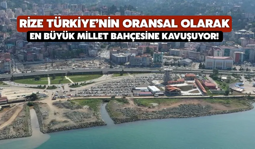 Türkiye’nin En Geniş Millet Bahçesi Rize’de Kuruluyor!