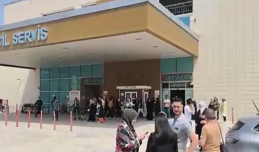 Hastanede Deprem Panik Anları